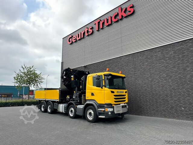 Kranwagen Scania G450 8X4 BAKWAGEN + PALFINGER PK 110002 = JIB P...