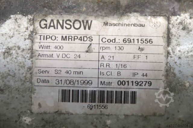 Drive axle with gear motor Gansow 70 BF 85  MRP4DS
