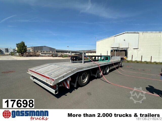 Tieflader-Sattelauflieger  Göbel LPRS 24, 3-A-Tieflader, 1-A-liftbar,  mit