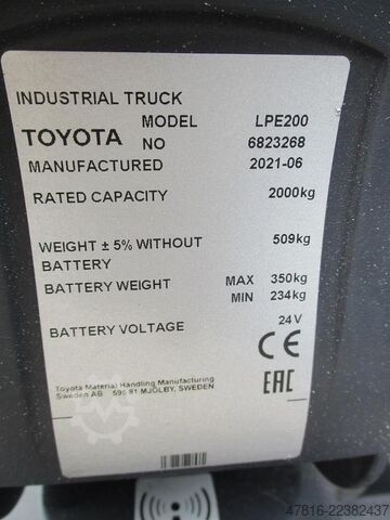 Pallet truck TOYOTA LPE200