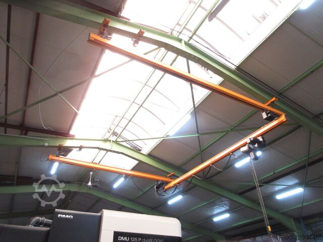 Kranhimmel overhead crane, crane runway, steel structure Kone Kranbahn Kran 500KG 5x6m 250Kg Kettenzug