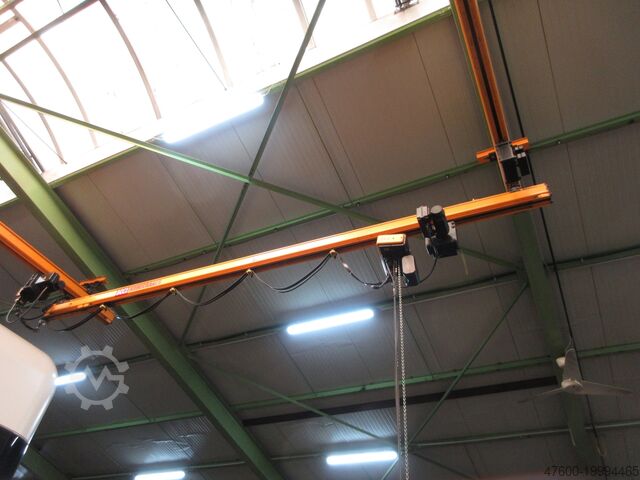 Kranhimmel overhead crane, crane runway, steel structure Kone Kranbahn Kran 500KG 5x6m 250Kg Kettenzug