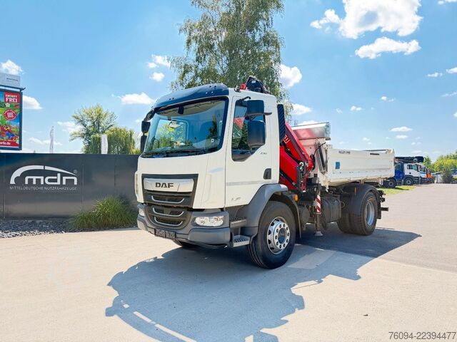 Autokran DAF LF 290 MEILLER Kipper KRAN 13m FUNK AHK