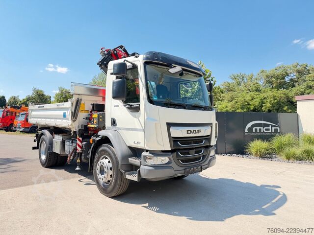 Autokran DAF LF 290 MEILLER Kipper KRAN 13m FUNK AHK