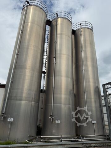 Stainless steel silos Zeppelin Edelstahlsilos 70 m³