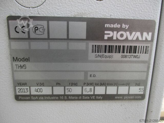 Peripheriegerät Tempariergerät PIOVAN TH W 9 (3430)