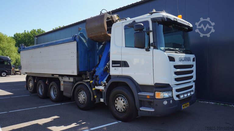 Crane truck Scania G 490 10X4 CABLE SYSTEM TRUCK WITH PALFINGER Q1...