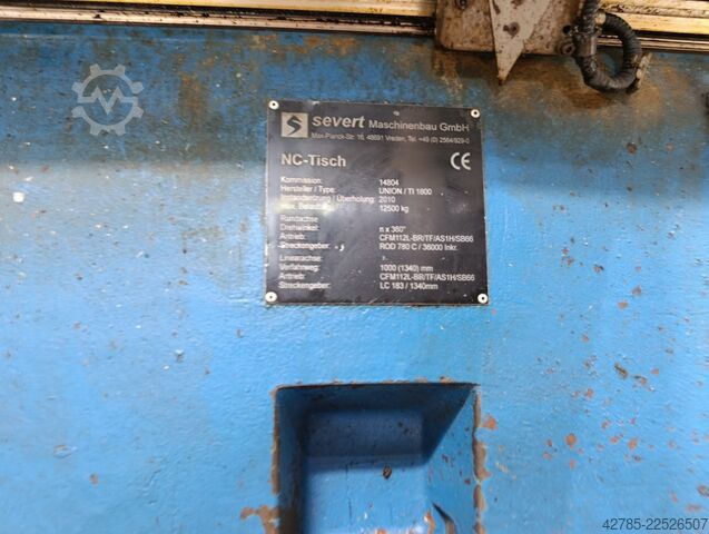 Rotary Table - Boring WMW UNION TI 1800