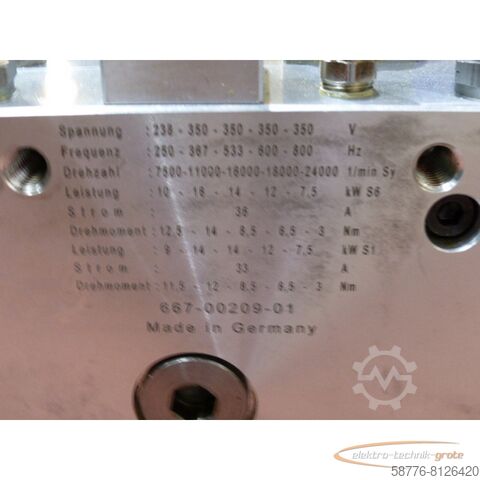Component GMN HSP 150s-24000 Schnellfrequenzspindel mit Öl-Luft-Schmierung