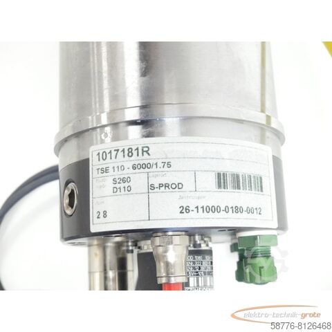 Component GMN TSE 110 - 6000 / 1.75 Hochgeschwindigkeitsspindel SN:R346576 - ! -