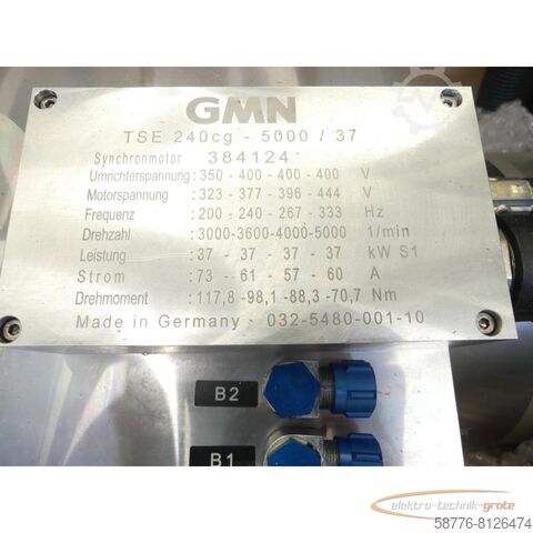 Component GMN TSE 240 cg - 5000 / 37 Schleifspindel 384124    !