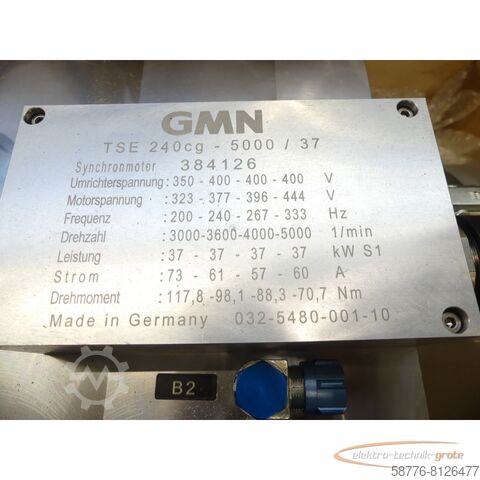 Component GMN TSE 240 cg - 5000 / 37 Schleifspindel 384126    !