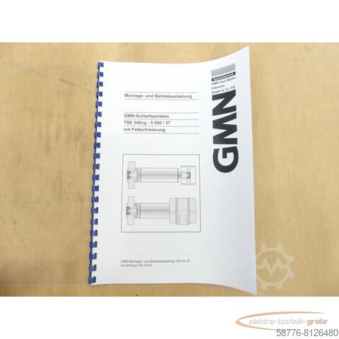 Component GMN TSE 240 cg - 5000 / 37 Schleifspindel 384128    !