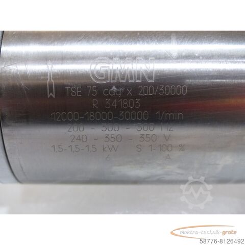 Component GMN TSE 75 cdu x 200/30000 Hochgeschwindigkeitsspindel
