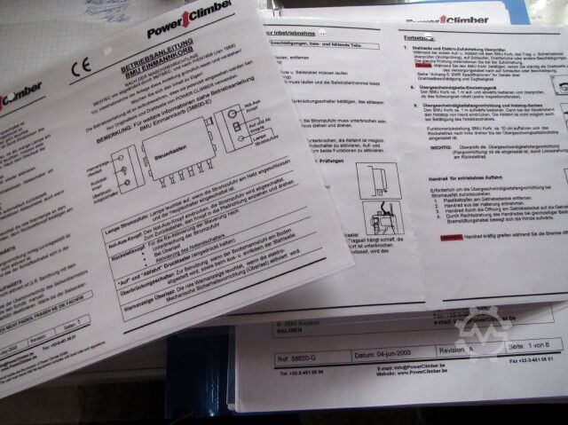 Fassadenbefahranlage Fassadenaufzug POWER CLIMBER BMU - WC