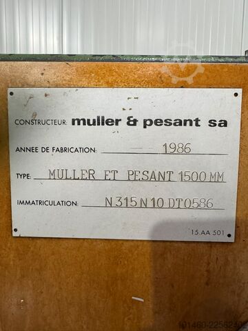 Leit-/Zugspindeldrehmaschine muller & pesant 1500x700mm