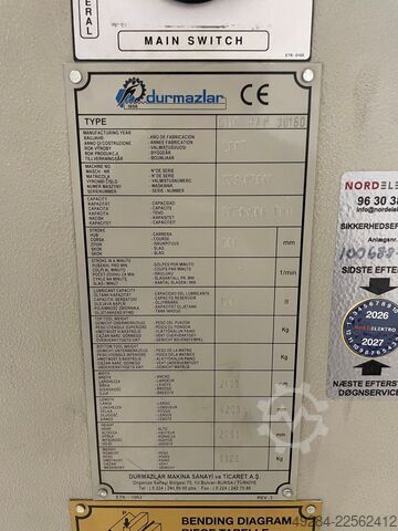 Abkantpresse DURMA CNC HAP 30160