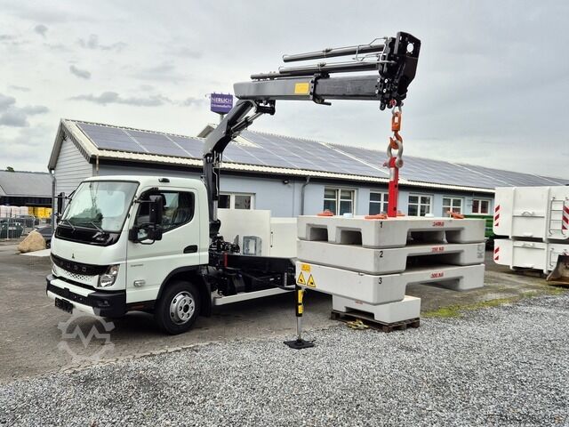 Pritschenwagen Fuso FUSO 9C18 Canter Alu Pritsche 5.2m Kran 3x hydr.