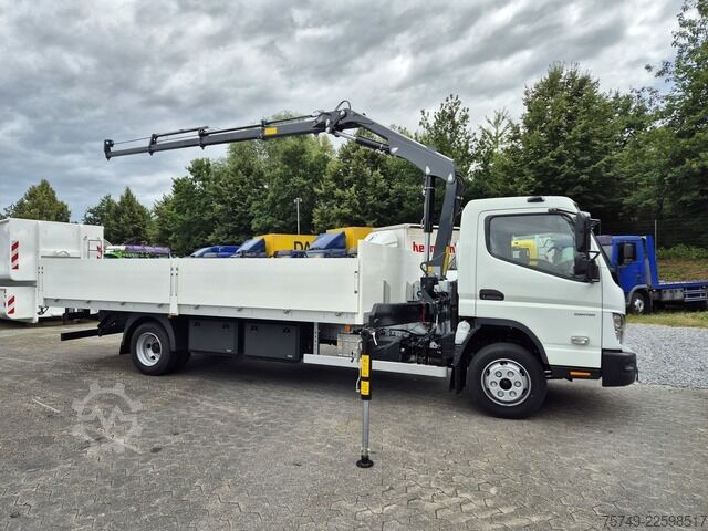 Pritschenwagen Fuso FUSO 9C18 Canter Alu Pritsche 5.2m Kran 3x hydr.