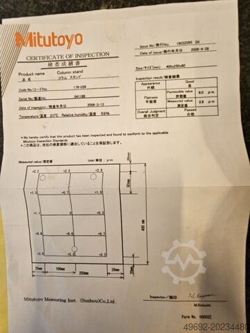 Contour measuring device Mitutoyo Surtest SJ301