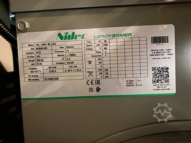 Aggregat Hyundai P086TI - 220 kVA Generator - DPX-19852