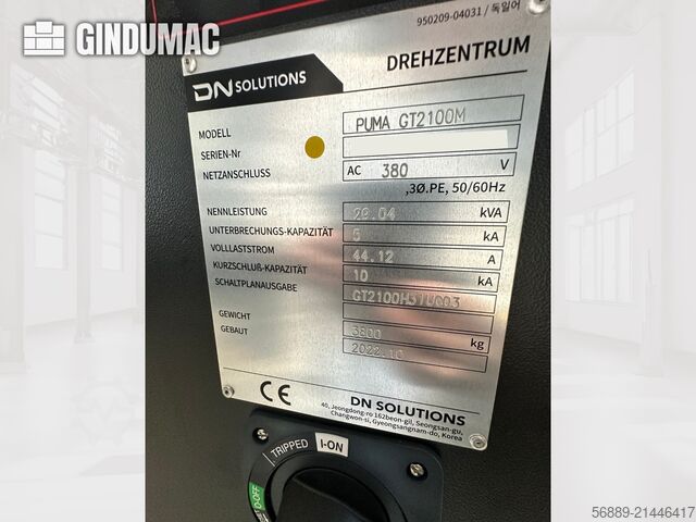 DN SOLUTIONS PUMA GT2100M DN SOLUTIONS PUMA GT2100M