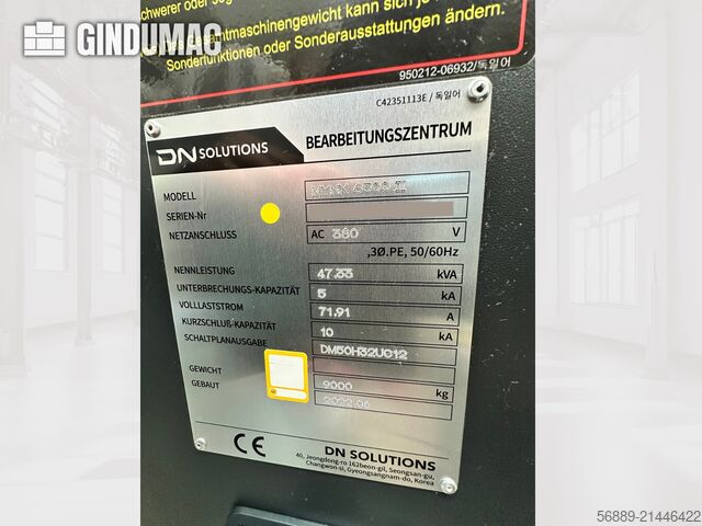 DN SOLUTIONS MYNX 6500 II DN SOLUTIONS MYNX 6500 II