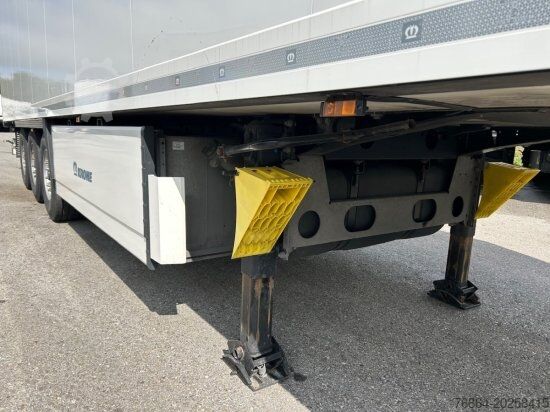 Low loader semitrailer KRONE KüHLAUFLIEGER, TK SLXI 300, LIFTACHSE, DOPPELSTOCK, BLUMENBREITE