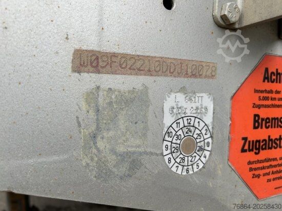 Open trailer with tarp JUNGE DURCHLADER, ANHäNGER