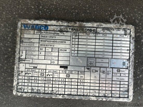 Open trailer with tarp JUNGE DURCHLADER, ANHäNGER