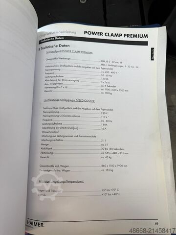 Shrinking device Tool shrinking device HAIMER Powerclamp Premium