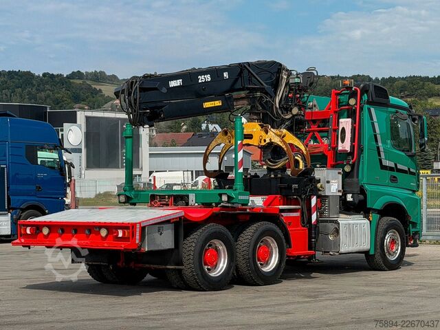 Holztransporter LKW MERCEDES-BENZ AROCS 3363 *HOLZTRANSPORTER * LOGLIFT 251S /6x4