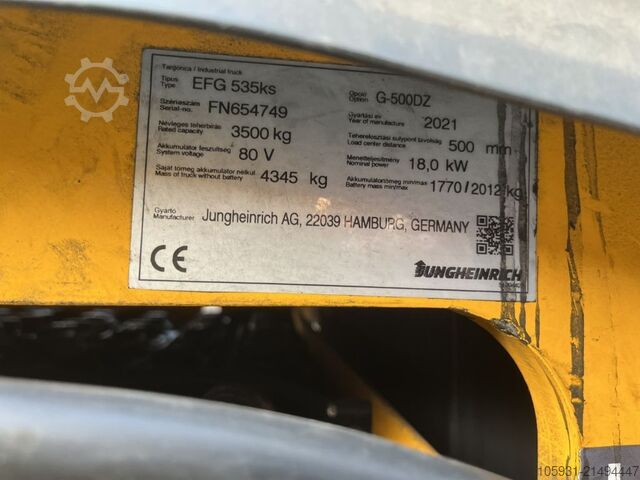 Elektro 4 Rad-Stapler Jungheinrich EFG535k