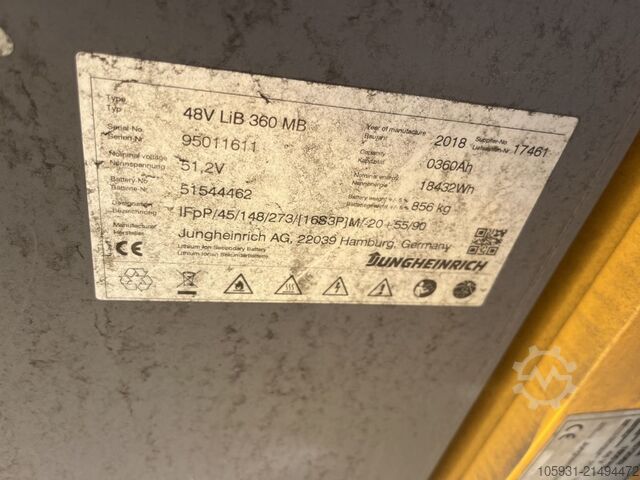 Elektro 4 Rad-Stapler Jungheinrich EFG316k