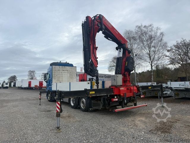 LKW mit Pritsche (offen) VOLVO FH 500 6x2 Container Pritsche Fassi F455 Kran
