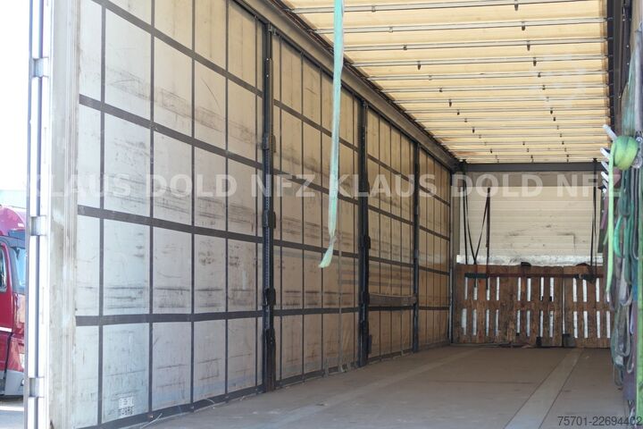 Open semitrailer with tarp SCHWARZMÜLLER SPA 3/E Pritsche Plane Liftachse SAF-Achsen