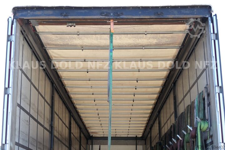 Open semitrailer with tarp SCHWARZMÜLLER SPA 3/E Pritsche Plane Liftachse SAF-Achsen