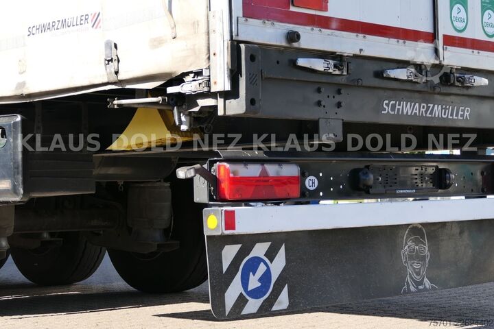 Open semitrailer with tarp SCHWARZMÜLLER SPA 3/E Pritsche Plane Liftachse SAF-Achsen