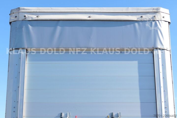 Open semitrailer with tarp SCHWARZMÜLLER SPA 3/E Pritsche Plane Liftachse SAF-Achsen