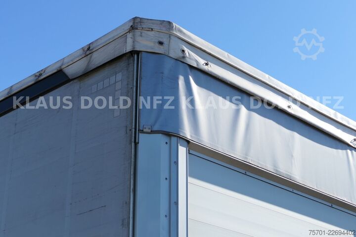 Open semitrailer with tarp SCHWARZMÜLLER SPA 3/E Pritsche Plane Liftachse SAF-Achsen