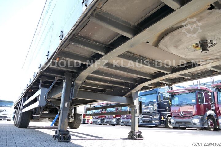 Open semitrailer with tarp SCHWARZMÜLLER SPA 3/E Pritsche Plane Liftachse SAF-Achsen