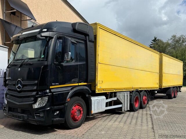 LKW mit Getränkeaufbau MERCEDES-BENZ 2545 Actros*kpl Zug*2x LBW*Lift/Lenk*Ret.*38 Pal