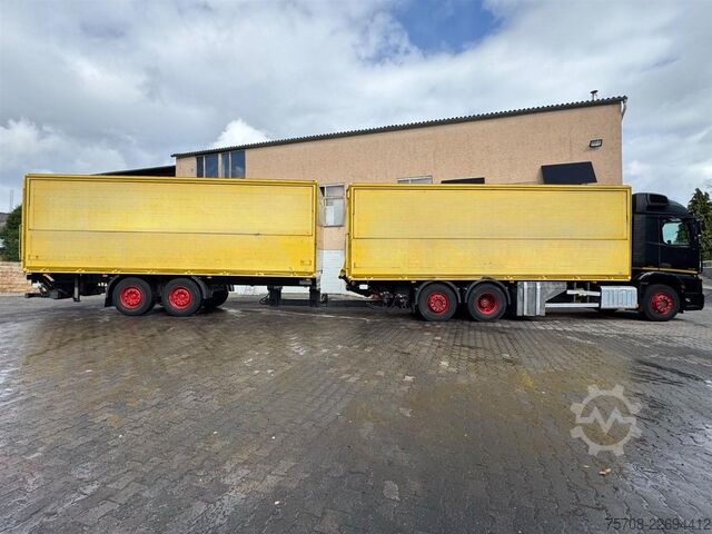LKW mit Getränkeaufbau MERCEDES-BENZ 2545 Actros*kpl Zug*2x LBW*Lift/Lenk*Ret.*38 Pal
