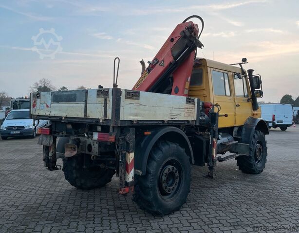 Autokran UNIMOG U 5000 Doka Pritsche/ PK 10.502 A/ AC/ AHK/ EU 3
