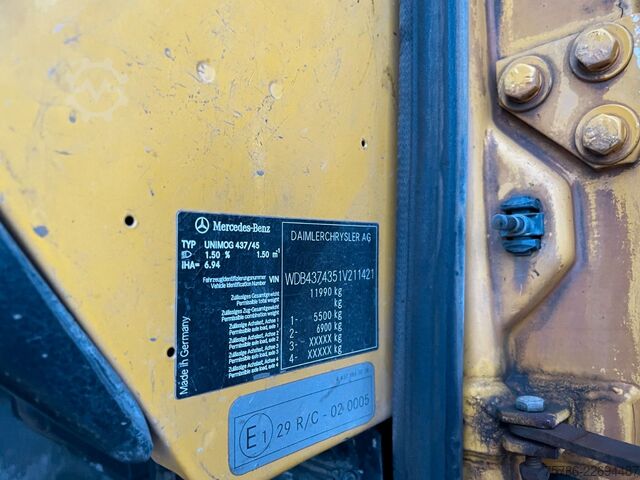 Autokran UNIMOG U 5000 Doka Pritsche/ PK 10.502 A/ AC/ AHK/ EU 3