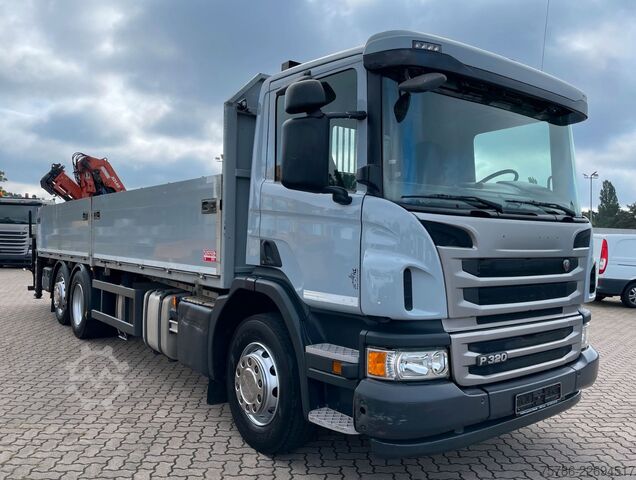 Autokran SCANIA P 320 BL 7.4m Pritsche/ Atlas 126.3+FB/ 10m=1.4t