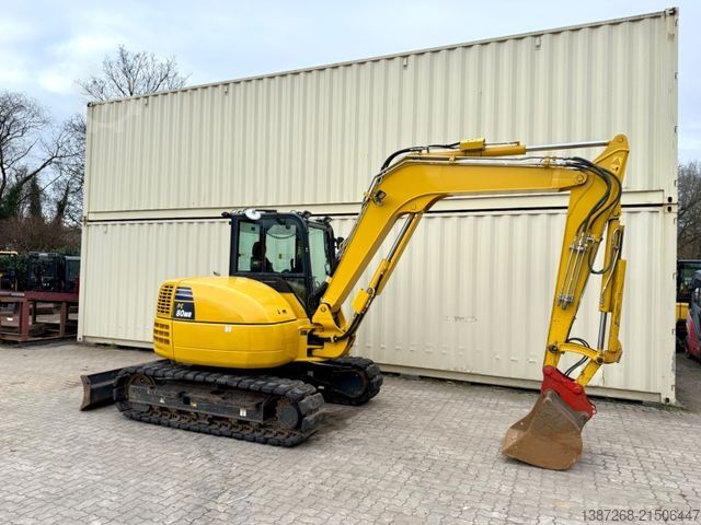 Minibagger KOMATSU PC80MR-5 / 2022 Baujahr / 1.630 H