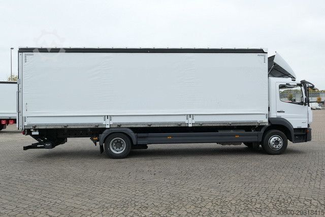LKW mit Pritsche & Plane MERCEDES-BENZ 1521 L Atego 4x2, LBW, Schiebeplane, Klima, Luft