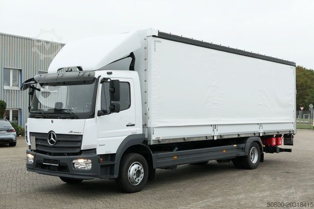 LKW mit Pritsche & Plane MERCEDES-BENZ 1521 L Atego 4x2, LBW, Schiebeplane, Klima, Luft