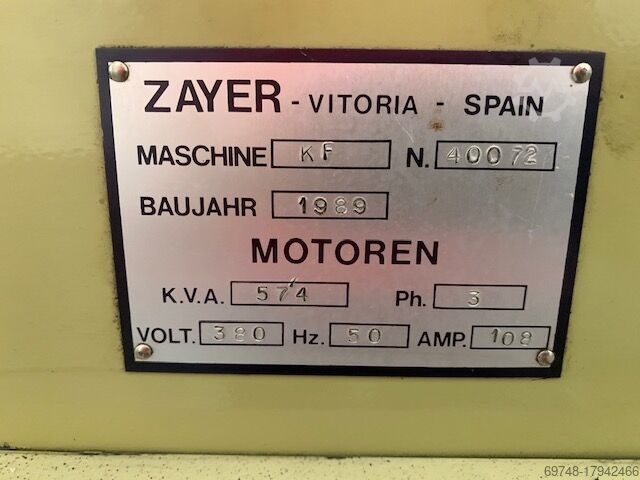 Festbettfräsmaschine Zayer KF3000